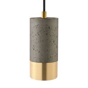 Sigor Pendelleuchte CONCRETE dunkel 1flg. goldfarben E27 Kabellänge 1900mm Sockeldurchm. 80mm 1,2kg