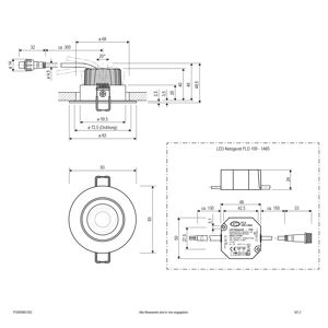 EVN Lichttechnik P-LED Einbauleuchte 230V 3000K Edelstahl PC650N91302