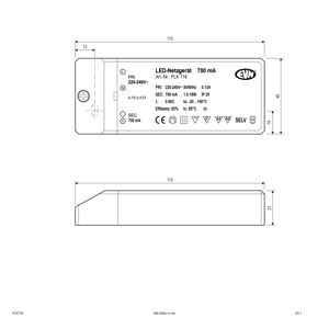 EVN Lichttechnik LED-Netzgerät 700mA 1,5-18 Watt PLK 718 - PLK718