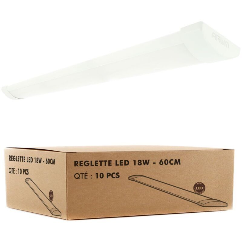ARUM LIGHTING 10 extraflache LED-Streifen line 16W IP40 1800Lm 60cm Température de Couleur: Blanc neutre 4000K