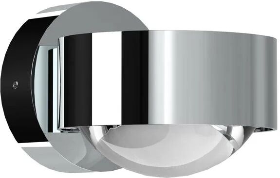 Top Light Puk Mini Wall Wandleuchte Linse klar / Glas matt   LED   chrom