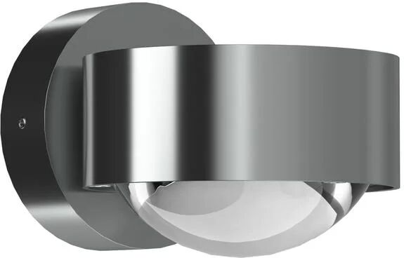 Top Light Puk Mini Wall Wandleuchte Linse klar / Glas matt   LED   chrommatt