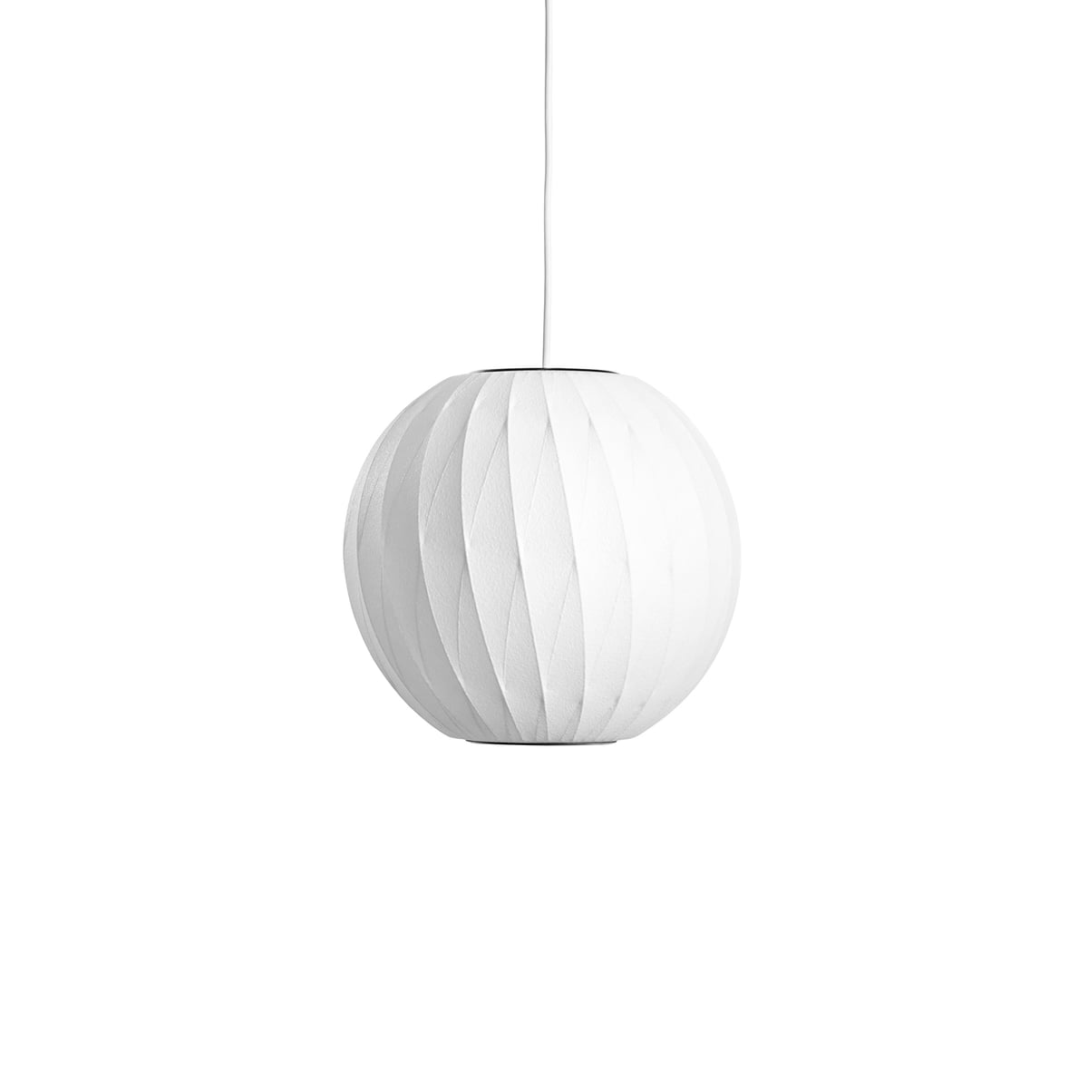 HAY - Nelson Ball Crisscross Bubble Pendelleuchte S, Ø 32 x H 30,5 cm, off white