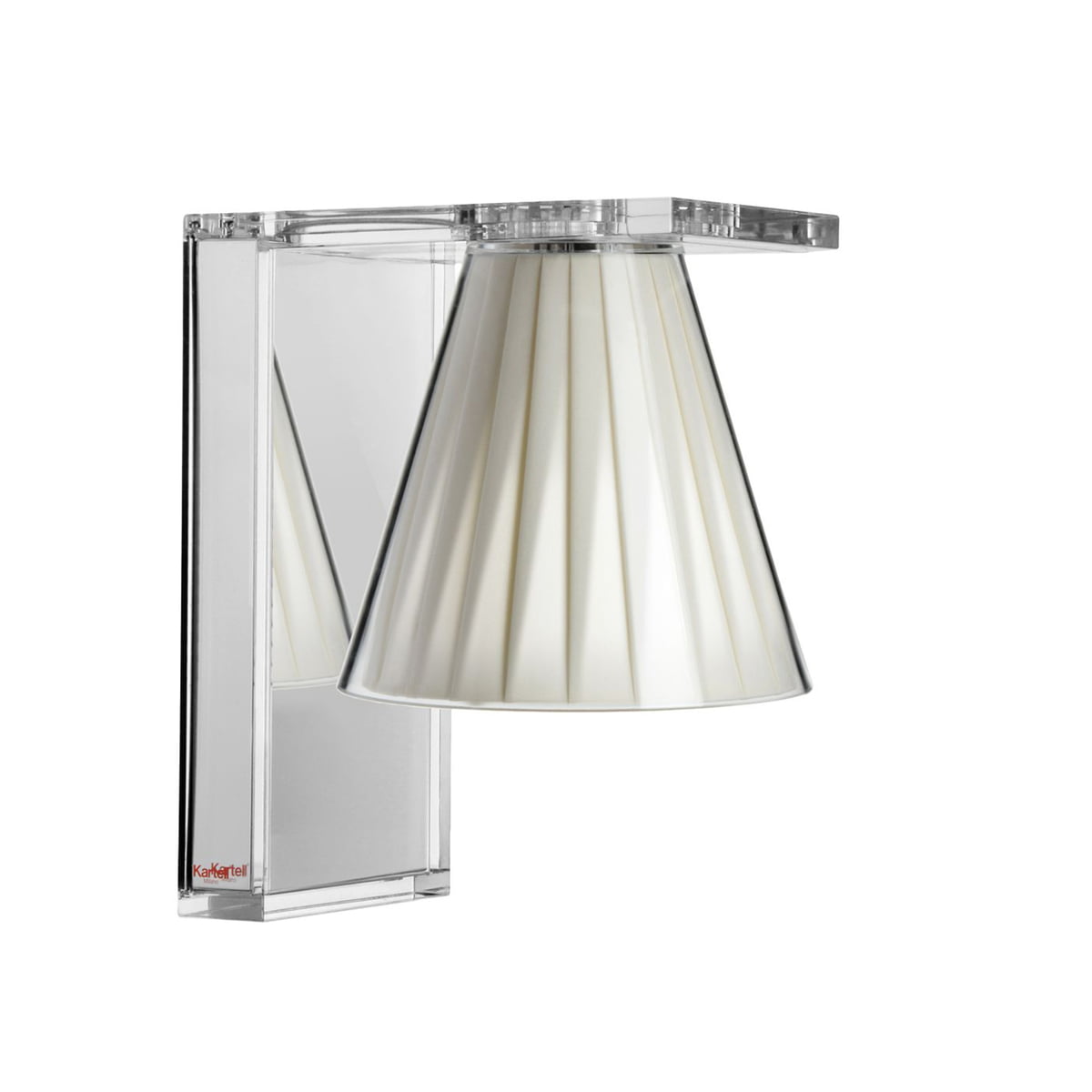 Kartell - Light-Air Wandleuchte, transparent / beige