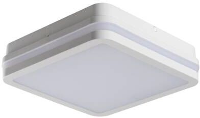 LED Feuchtraumleuchte Kanlux BENO eckig 220mm 18W 1550lm NW Lichtring IP54 weiß