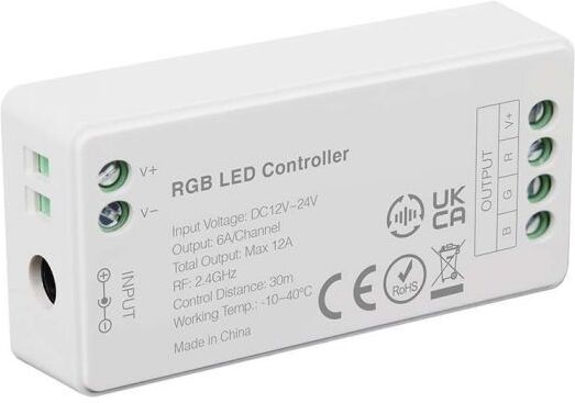 V-Tac Vt-2434 Controller Für Led-Streifen, Wlan, Rgb + W, 12 V Oder 24 V, 5 Pin – Artikelnummer 2913