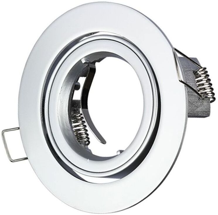 V-Tac Vt-775 Gu10-Gu5.3 Beschlag Metallic Grey Runde 15° Verstellbarer Twist To Open Für Led Spotlights - Sku 3647