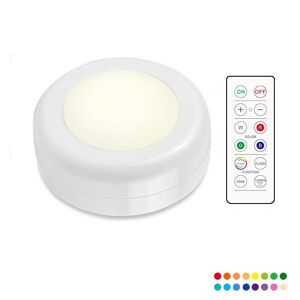 INF LED spotlight RGB trådløs med fjernbetjening Hvid - Hurtige leveringer 1-pack