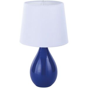 BigBuy Home Bordlampe Aveiro Blå Keramik (20 x 35 x 20 cm)