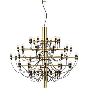 Highlands Ramonita gold big ceiling chandelier with 50 lamps