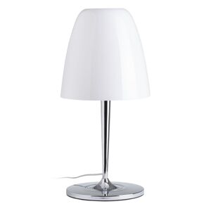BigBuy Home Bordlampe Hvid Sølvfarvet Metal Krystal Jern Hierro/Cristal 60 W 220 V 240 V 220 -240 V 28 x 28 x 56 cm