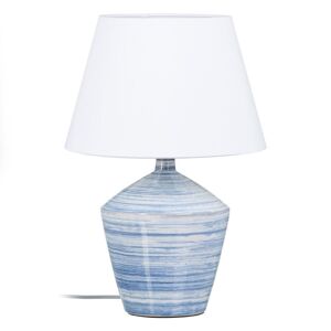 BigBuy Home Bordlampe Blå Hvid Keramik 40 W 220 V 240 V 220-240 V 30,5 x 30,5 x 44,5 cm