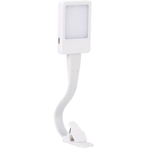 MTK Genopladeligt læselys læselampe Clip On LED Book Light - Hvid