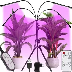 Gardlov Plantelampe med Stativ / Plantebelysning - 4 LED-paneler