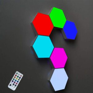 N-Store Hexagon LED vægbelysning med touch - 5 stk