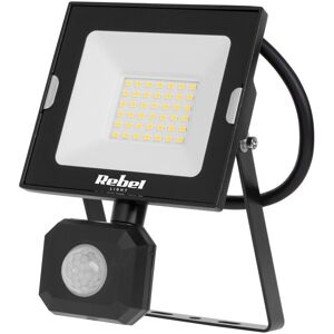 Rebel 30W LED spotlight med bevægelses- og skumringssensor, 4000K, 230V