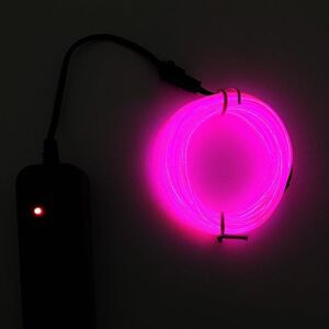 24hshop Batteridreven Led Glowstrip Neon-strip 3 Meter - Cerise