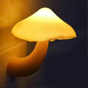 Shoppo Marte Mini Mushroom Shape LED Energy Saving Lamp Kids Baby Bedroom Mushroom Night light, EU Plug