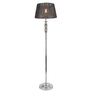 [lux.pro] gulvlampe Lingen- 151xØ40cm - 230V, 50Hz - 1xE27 - metal / tekstil - grå