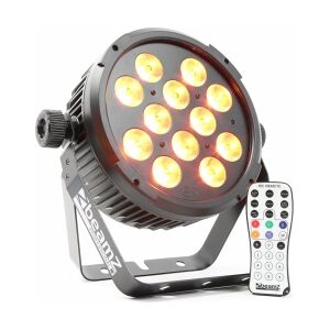 BeamZ BT300 Flat PAR 12x 12W 6-i-1 LED'er med RGBAW-UV farvemi lysdioder flatpar