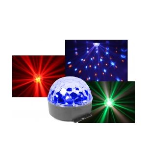 Magic Jelly Ball, Lyser i alle farver RGBWA+UV 6x1W LED / Musikst lysdioder gele