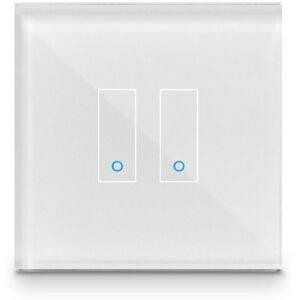 Iotty Smart Switch double button faceplate - Design your own smart switch Colour: White