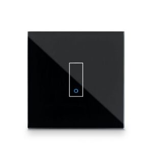 Iotty Smart Switch single button faceplate - Design your own smart switch Colour: Black