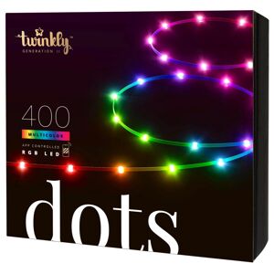 Twinkly Light Dots 400LED RGB 20m Sort