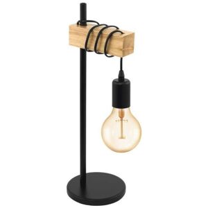 EGLO Townshend 1 Bord Sort/træ - Bordlampe - 32918