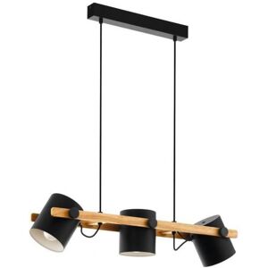 EGLO Hornwood Langbord 3l Sort/træ - Langbordlampe - 43045