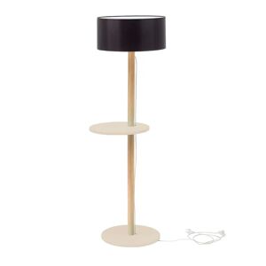 Ragaba Ufo Gulvlampe 45x150cm Brun Beige / Sort Lampeskærm