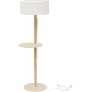 Ragaba Ufo Gulvlampe 45x150cm Brun Beige / Hvid Lampeskærm