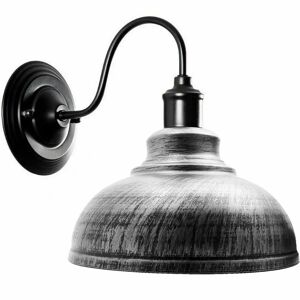 Ledsone Børstet Sølvfarve Moderne Retro Væglampe Lommelygte Edison Metal Lampe Vintage-Look
