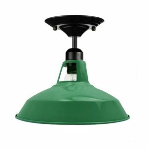 Ledsone Grøn Farvepære Medfølger Ikke Retro Vintage Loftslampe Hængende Lampe Industrielt Design 240v