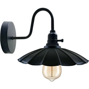 Ledsone Sort Retro Væglampe Metal Væglampe Armatur Loft E27 Industrial Light