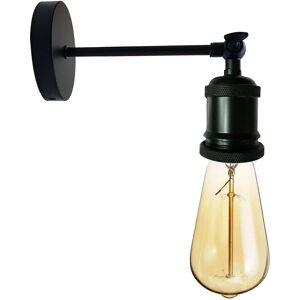 Ledsone Industrielle Sorte Retro Justerbare Væglamper Vintage Style Sconce Lamp Fitting Kit