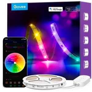 Govee RGBIC Basic Wi-Fi + Bluetooth LED Strip Lights - 5m - Hvid