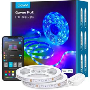 Govee RGB Smart Wi-Fi + Bluetooth LED Strip Lights - 10m - Hvid
