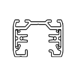 CSDK-SL Global GB 2200-2 skinne 230V, 1-faset, længde 2 meter, sort. - STANDARD