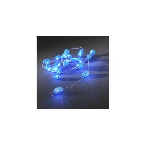 Konstsmide 3155-403 Motiv-lyskæde Indvendigt Batteridrevet Antal pærer 20 LED (RGB) Blå Oplyst Længde: 1.9 m