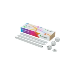 Nanoleaf Lines Expansion Pack - Trådløst belysningssæt - LED x 3 - 2 W - klasse G - 16 millioner farver - 1200-6500 K - linær