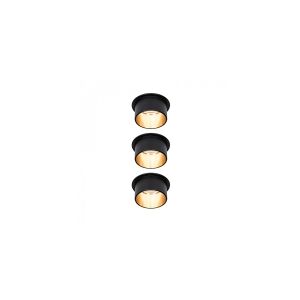 Paulmann Gil Coin, Overflade spotlys, 1 pære(r ), LED, 6 W, 2700 K, Sort, Guld
