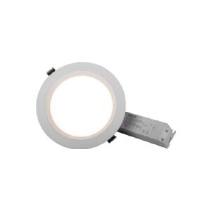 CSDK-SL Plano Basic Downlight Ø190mm Hvid, 2.500-2.680lm, 3.000K/4.000K/5.700K via DIP-switch, fase dæmpbar, til hulmål 160-180mm.