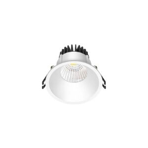 Nordtronic Downlight Velia LED 10,9W 3000K, 740 lm, 230V rund, hvid