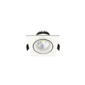 Nordtronic Downlight Velia Tilt LED 10,9W 3000K, 230V firkantet, hvid