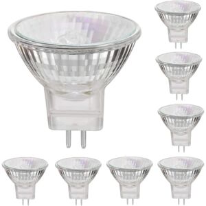 AUGRO MR11 12V 35W halogenlamper GU4 2800K varm hvid dæmpbar 8 stk.