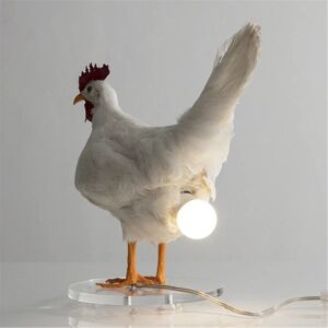 Rl Kylling Led Lampe Æg Natlampe Taxidermy Egg Skrivebordslampe