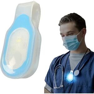DAO Led-bærbare lys til sygeplejersker med håndfri magnetklemme, til vandrerhunde, der går løbelæger [DB] Blue