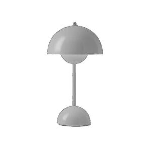 DAO Nordic Genopladelig Flower Bordlampe Sengebordslampe Svamp Soveværelse Borddekoration Natbordslampe Natlys [DB] Light Grey