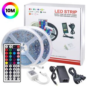 10 Meter - LED Strip Lys med RGB / Lyssløjfe / LED Strip multicolor